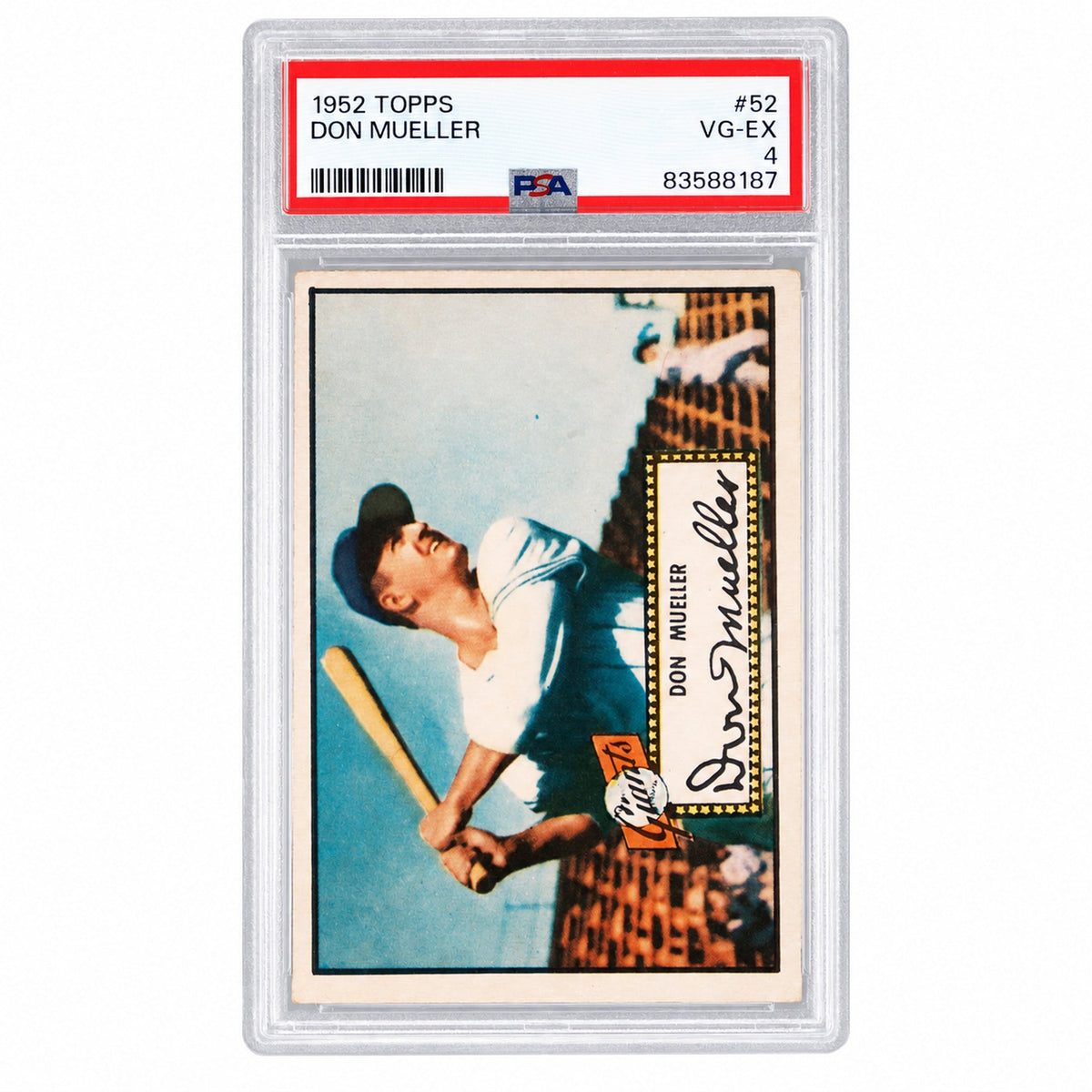 Pokémon Panini 1952 Topps Don Mueller #52 PSA 4
