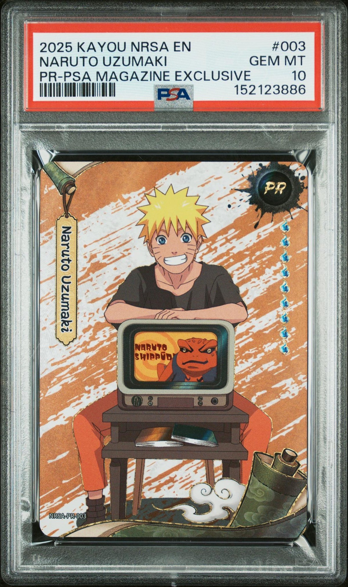 2025 Kayou Naruto Smriti Collectible Card Heaven Scroll Series 1 Promo PSA Exclusive Naruto Uzumaki #Nrsapr003 PSA 10