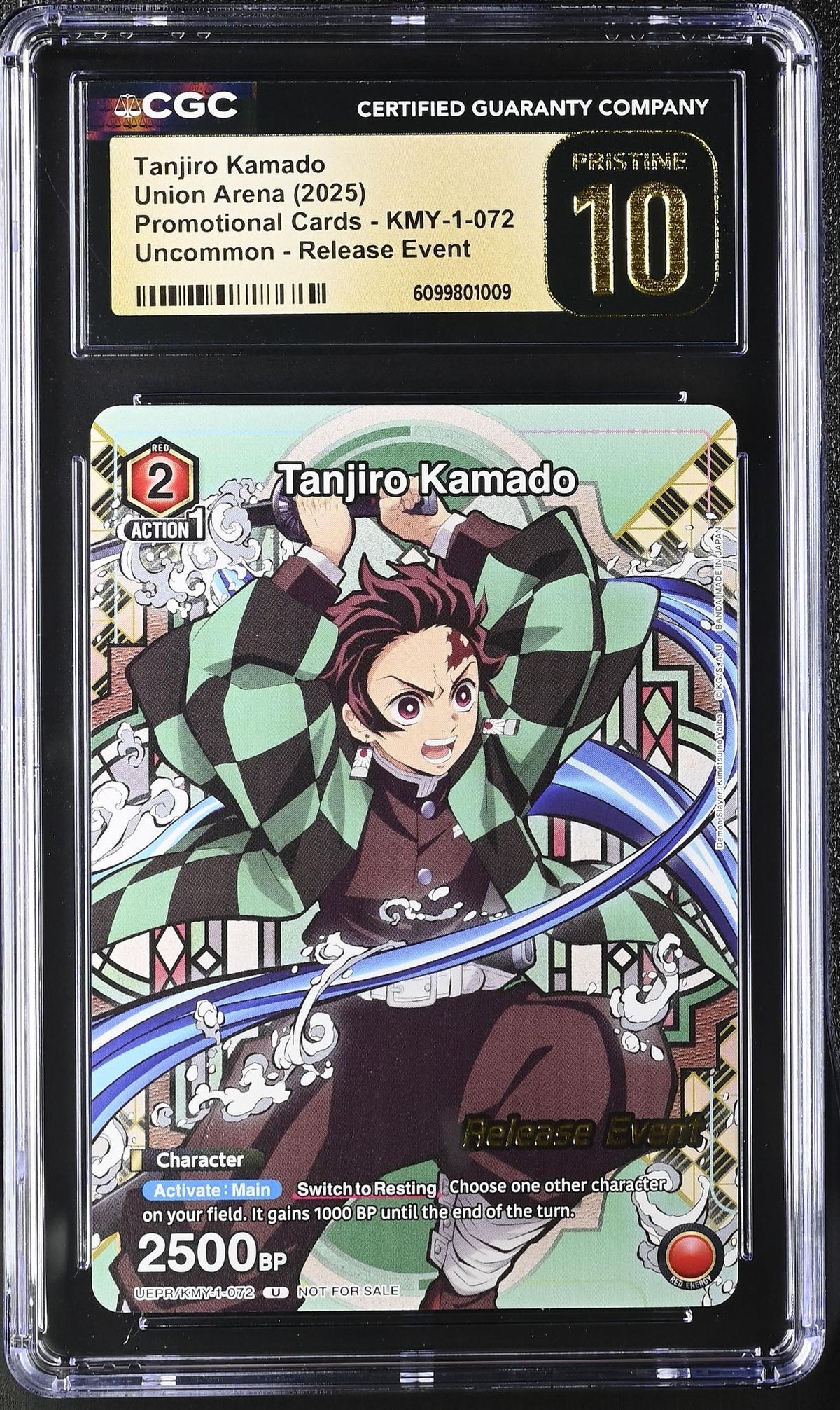 2025 Union Arena #Kmy-1-072 Tanjiro Kamado Release Event CGC 10