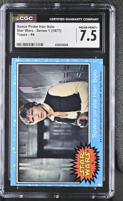 Sports Topps 1977 #4 Han Solo Star Wars - Series 1 CGC 7.5