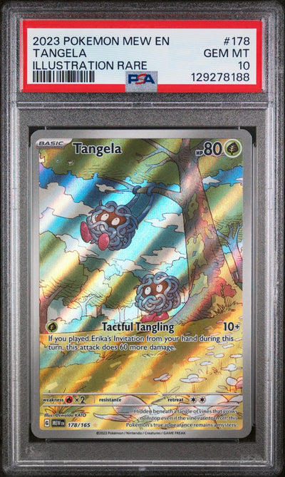 Pokémon 2023 Pokemon Scarlet And Violet 151 Illustration Rare Tangela #178 PSA 10