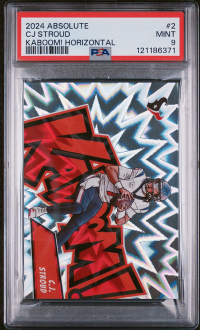 Football Panini 2024 Panini Absolute Kaboom! Horizontal Cj Stroud #2 PSA 9