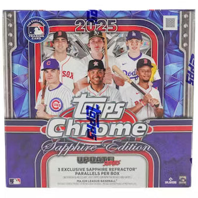 Baseball Topps 2025 Topps Chrome Update Series Baseball Sapphire Edition Box