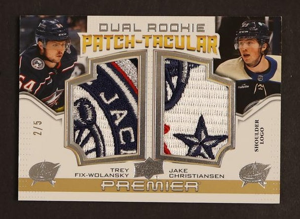 Pokémon Panini 2020 Upper Deck Wolansky Jake Christiansen Dual Rc Tacular /5 Patch