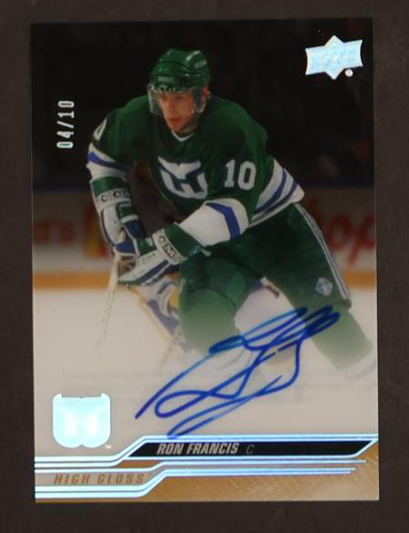 UFC MMA Upper Deck 2023 Upper Deck Clear Cut #Cc-Rf Ron Francis Clear Auto /10
