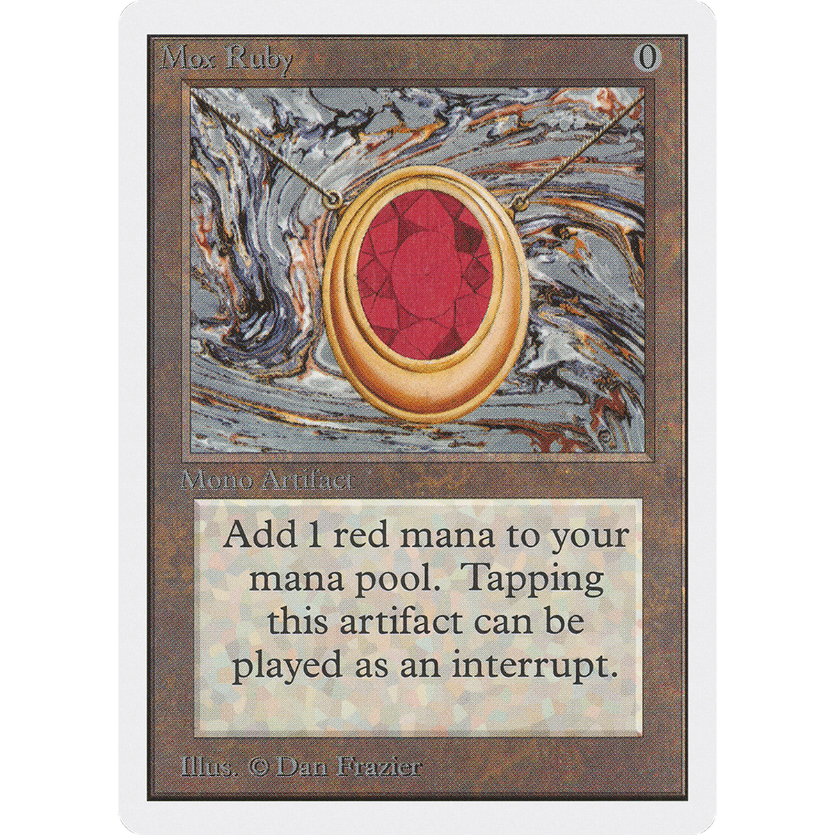 Magic The Gathering Mox Ruby [Unlimited Edition]