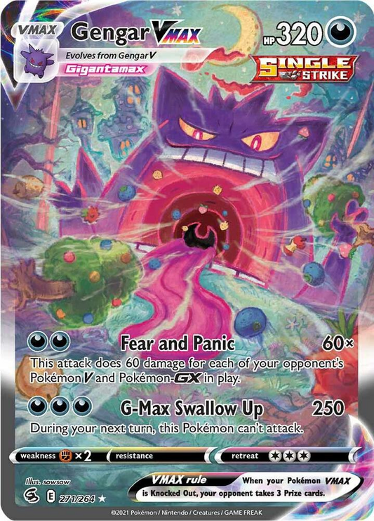 Pokémon Gengar VMAX (Alternate Art Secret) - Swsh08: Fusion Strike (Swsh08)