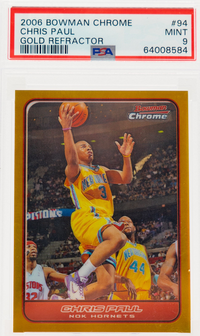 Basketball Topps 2006 Topps Bowman Chrome - Chris Paul 94 - Gold /50 - PSA 9