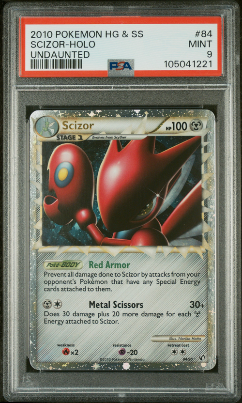Pokémon PSA 9 Scizor-Holo Undaunted