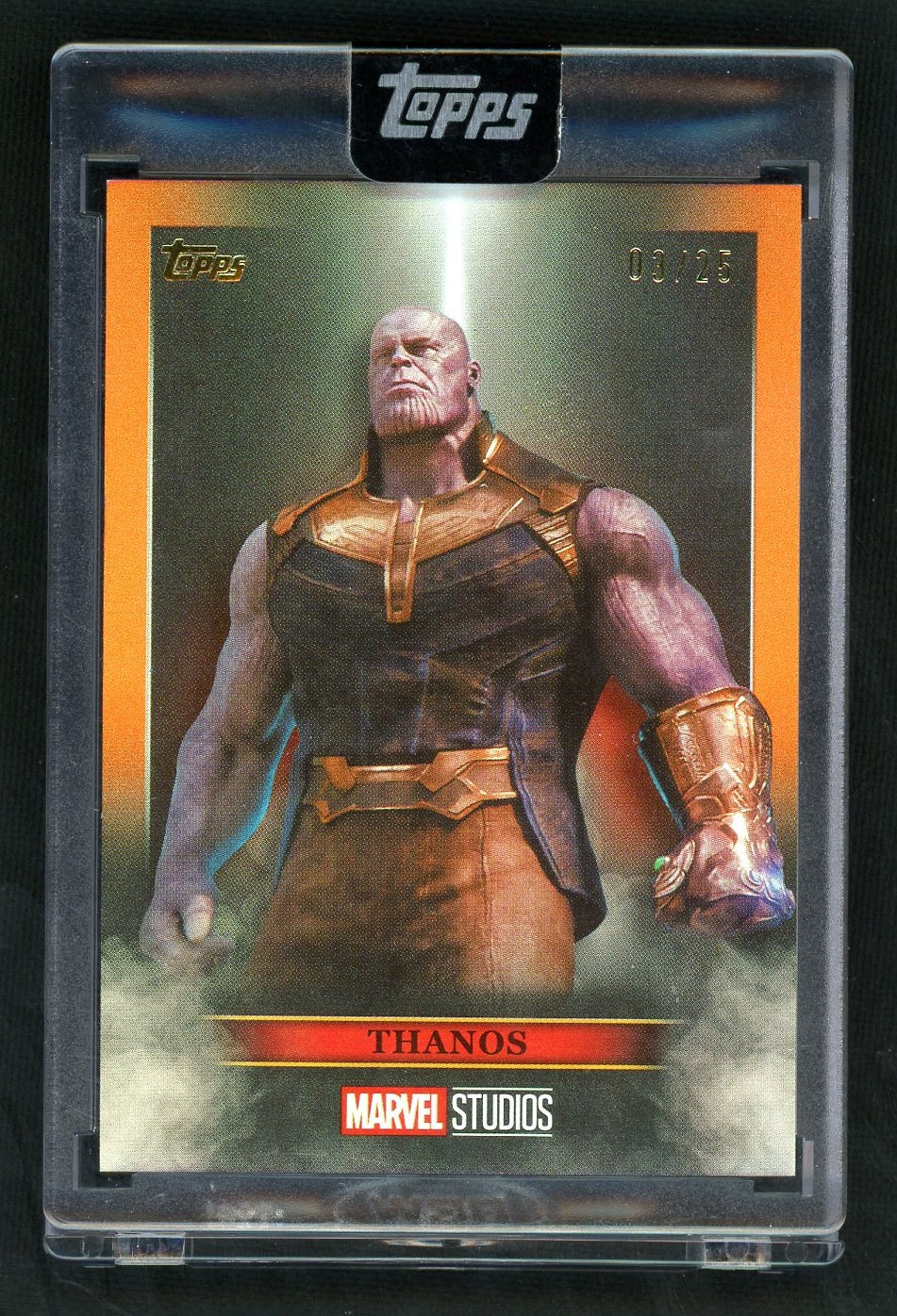 2025 Topps V-01 Thanos Avengers: Infinity War Vg