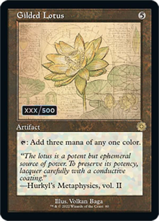 Magic The Gathering Gilded Lotus (Schematic) (Serial Numbered) - The Brothers' War: Retro Frame Artifacts (Brr)