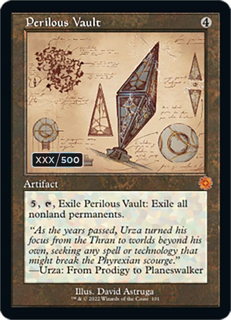 Magic The Gathering Perilous Vault (Schematic) (Serial Numbered) - The Brothers' War: Retro Frame Artifacts (Brr)