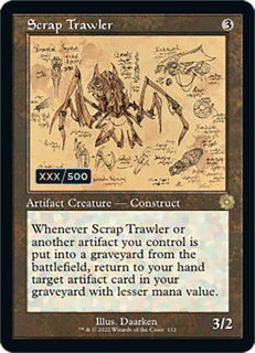 Magic The Gathering Scrap Trawler (Schematic) (Serial Numbered) - The Brothers' War: Retro Frame Artifacts (Brr)