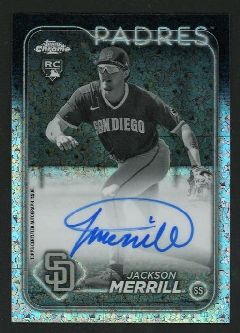 Baseball Topps 2023 Topps Chrome Ra-Jme Jackson Merrill Rookie San Diego Padres Auto