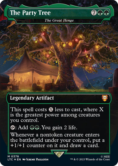 The Party Tree - The Great Henge (Borderless) (Surge Foil) [Ltc - 378]