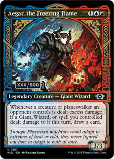 Magic The Gathering Aegar, The Freezing Flame (Serial Numbered) - March Of The Machine: Multiverse Legends (Mul)
