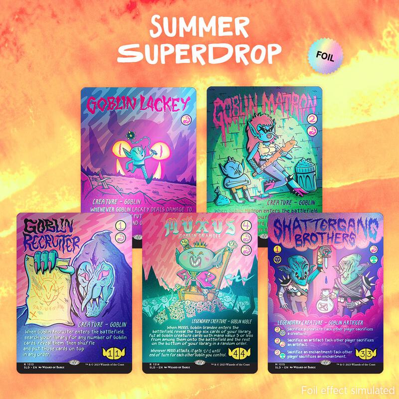 Magic The Gathering Secret Lair Drop: Goblin & Squabblin' - Rainbow Foil Edition