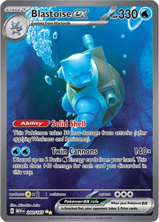 Pokémon Blastoise EX - 200/165 - SV: Scarlet & Violet 151 (Mew)