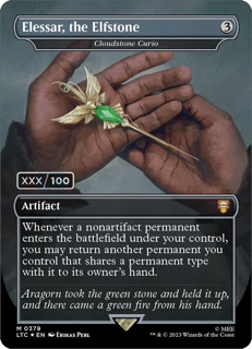 Magic The Gathering Elessar, The Elfstone - Cloudstone Curio (Serial Numbered) - Commander: The Lord Of The Rings: Tales Of Middle-Earth (Ltc)