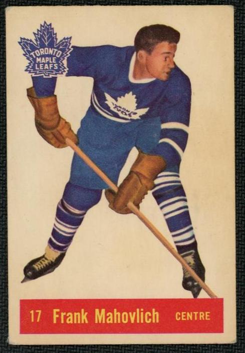 Pokémon Panini 1960 17 Frank Mahovlich Rookie Toronto Maple Leafs