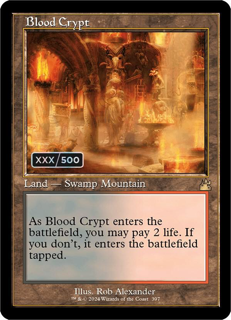 Magic The Gathering Blood Crypt (Retro Frame) (Serial Numbered) - Ravnica Remastered (Rvr)