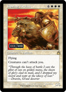 Magic The Gathering Blazing Archon (Retro Frame) (Serial Numbered) - Ravnica Remastered (Rvr)