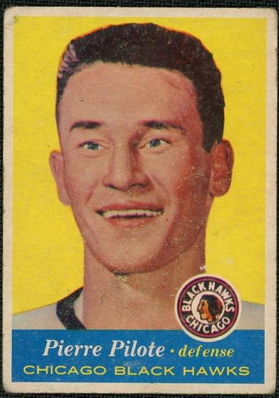 Pokémon Panini 1957 Topps 22 Pierre Pilote Rookie Chicago Black Hawks