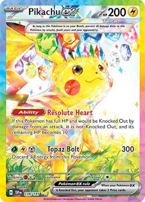 Pokémon Pikachu EX - 238/191 - Sv08: Surging Sparks (Sv08)
