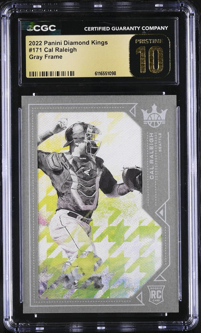 Pokémon Panini 2022 Diamond Kings #171 Cal Raleigh Gray Frame CGC 10