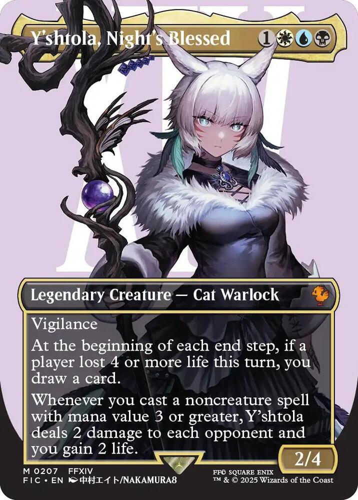 Magic The Gathering Y'Shtola, Night'S Blessed (Borderless) - Commander: Final Fantasy (Fic)