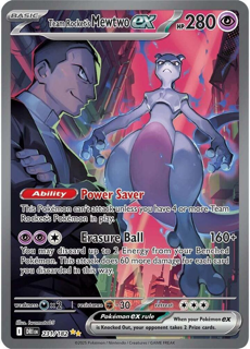 Pokémon Team Rocket'S Mewtwo EX - 231/182 - Sv10: Destined Rivals (Dri)