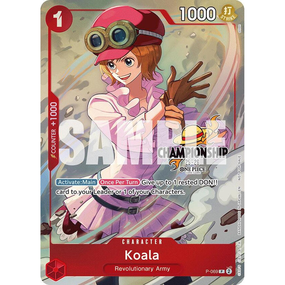 Koala (Cs 25-26 Event Pack Finalist Ver.) (P-069) [One Piece Promotion Cards]  Foil