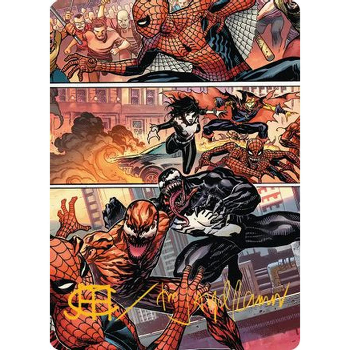 Magic The Gathering Maximum Carnage Art Card (Gold-Stamped Signature) [Art Series: Marvel'S Spider-Man]