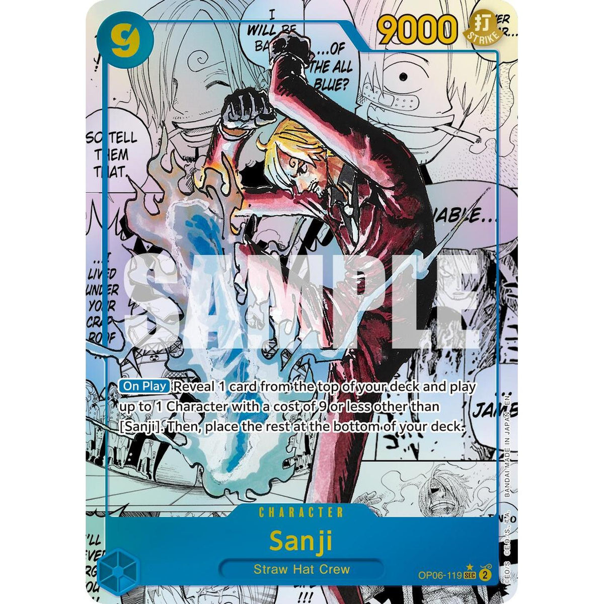 Sanji - Op06-119 (Manga) (Op06-119) [Premium Booster -The Best- Vol. 2]  Foil