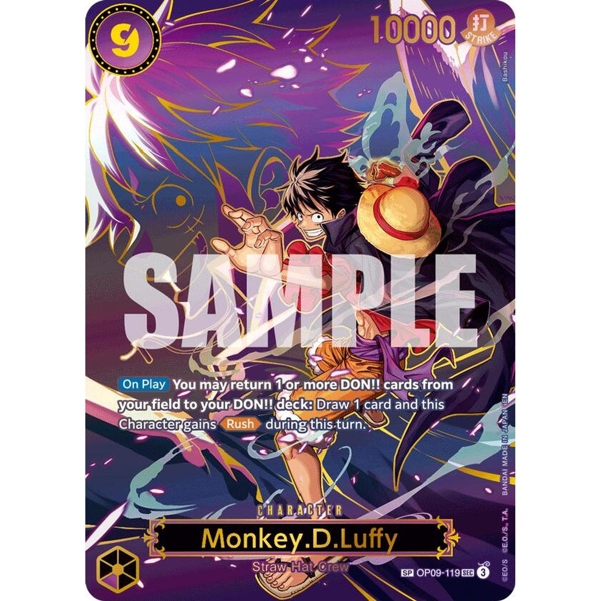 One Piece TCG Monkey.D.Luffy - Op09-119 (SP) (Op09-119) [Carrying On His Will] Foil