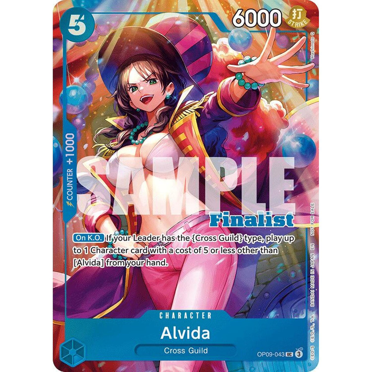 Alvida (Cs 25-26 Finalist Card Set 2) (Op09-043) [One Piece Promotion Cards]  Foil