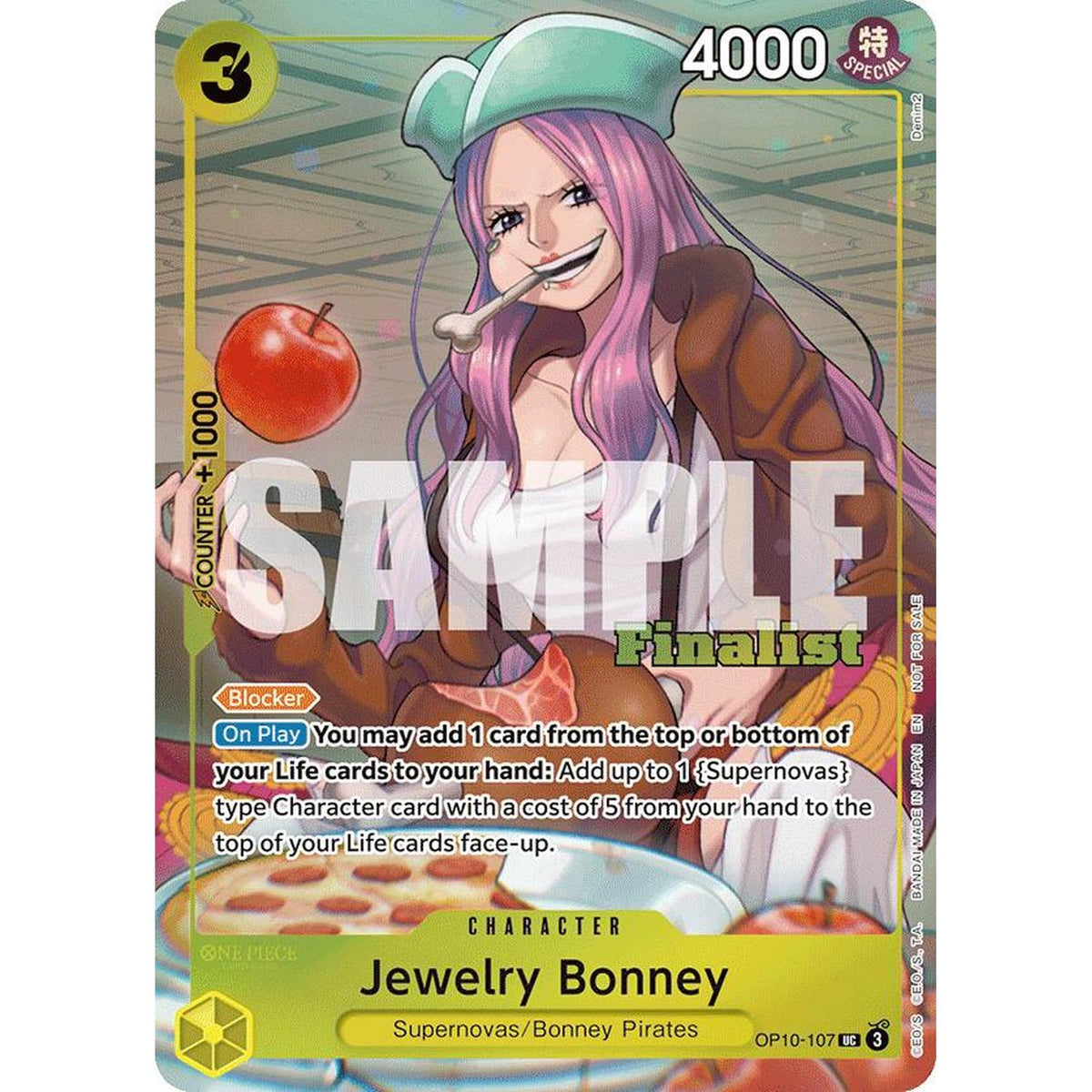 One Piece TCG Jewelry Bonney (Cs 25-26 Finalist Card Set 2) (Op10-107) [One Piece Promotion Cards] Foil