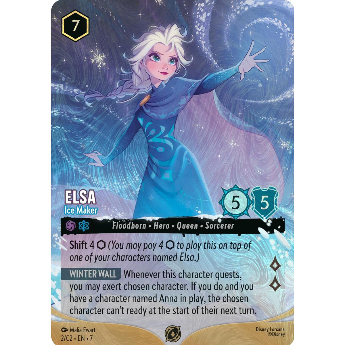 Disney Lorcana Elsa - Ice Maker (Foil) (2) [Disney Lorcana Promo Cards] Holofoil