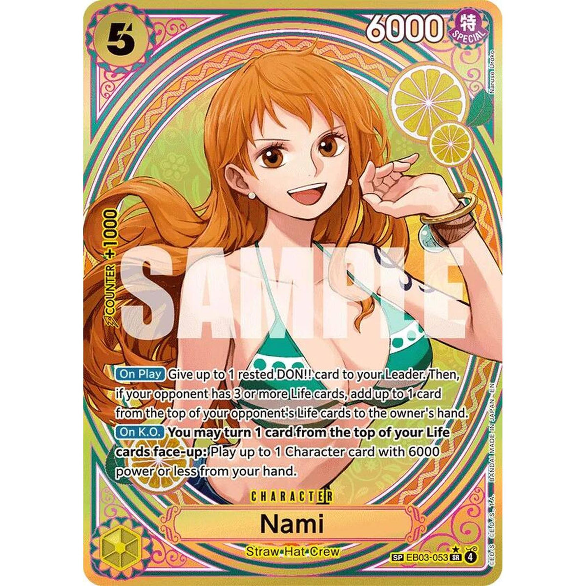 One Piece TCG Nami (053) (SP) (Eb03-053) [Extra Booster: One Piece Heroines Edition] Foil