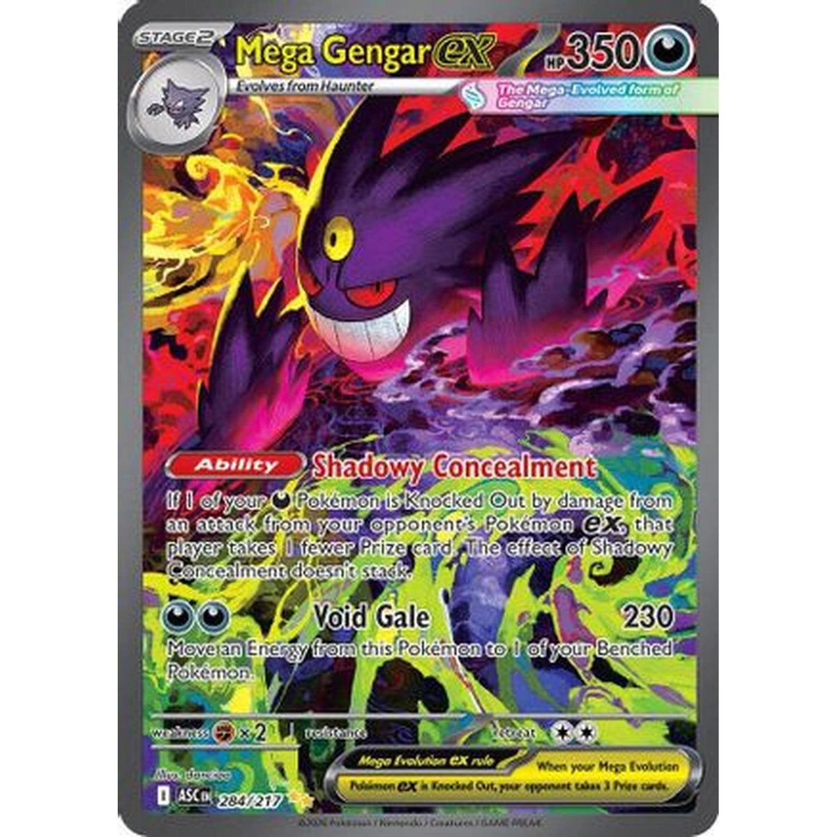 Pokémon Mega Gengar EX 284/217 [Me Ascended Heroes] - Holofoil