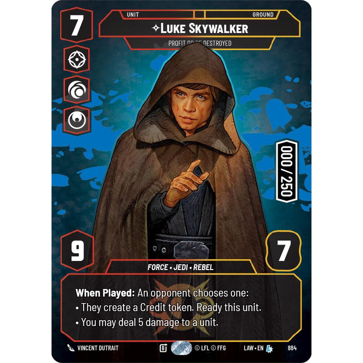 Sports Luke Skywalker - Profit Or Be Destroyed (Serialized) (884) (884) [A Lawless Time]