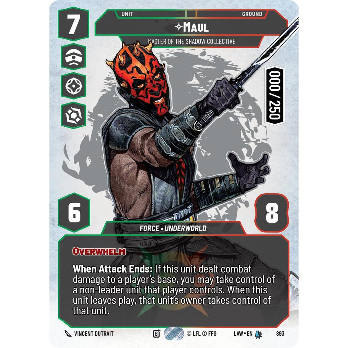 Sports Maul - Master Of The Shadow Collective (Serialized) (893) (893) [A Lawless Time]