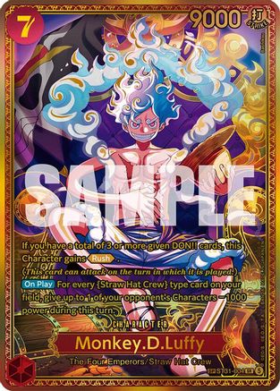 One Piece TCG Monkey.D.Luffy (St31-004) (SP) (St31-004) - The World'S Strongest Warriors Foil