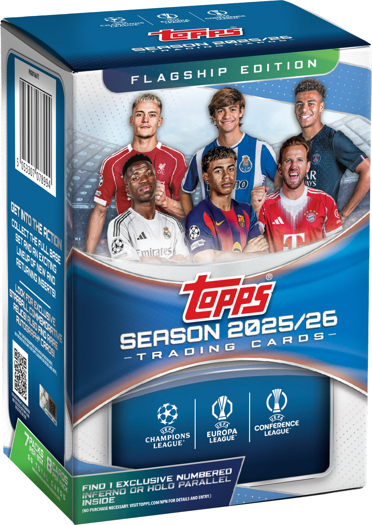 2025-26 Topps Uefa Club Competitions Soccer Blaster 40 Box Case