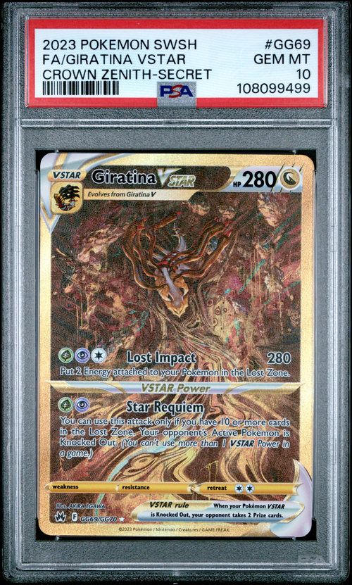 Pokémon PSA 10 Fa/Giratina VSTAR Crown Zenith-Secret