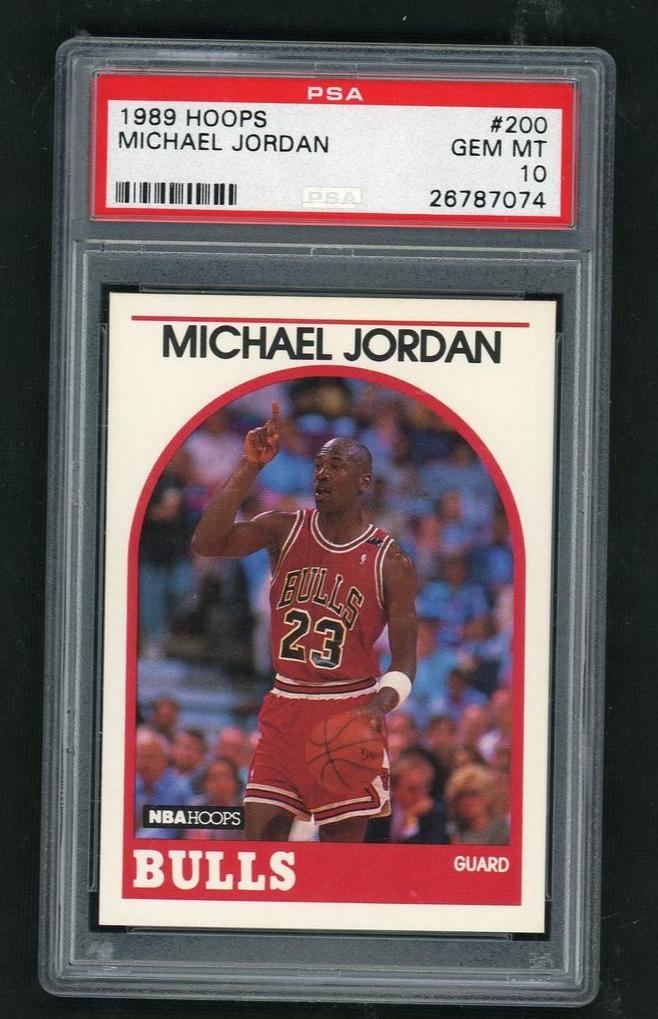 Pokémon Panini 1989 Hoops Michael Jordan #200 PSA 10