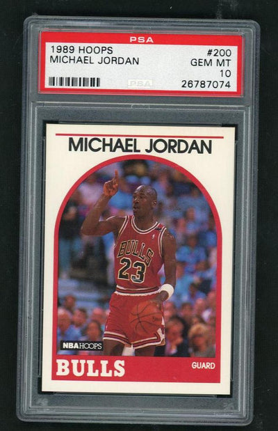 Pokémon Panini 1989 Hoops Michael Jordan #200 PSA 10