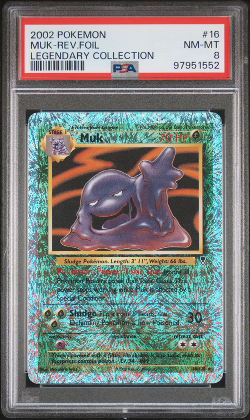 Pokémon PSA 8 Muk-Rev.Foil Legendary Collection