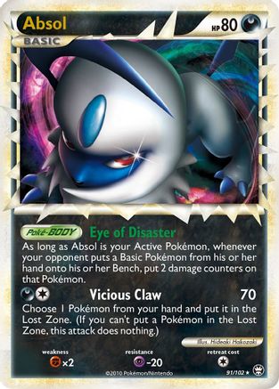 Pokémon Absol (Prime) (91/102) - Triumphant Holofoil