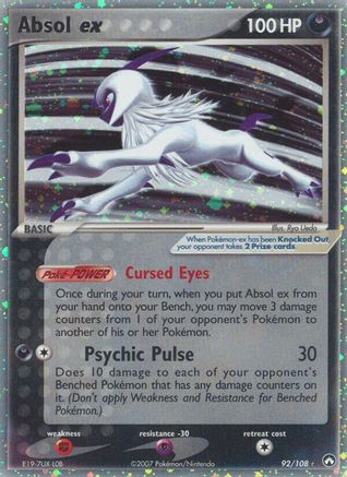 Pokémon Absol EX (92/108) - Power Keepers Holofoil